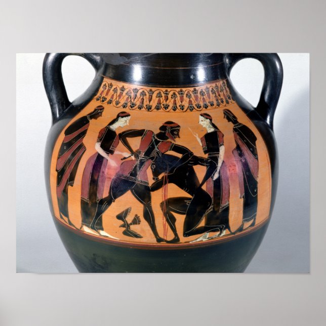 Theseus Fighting the Minotaur Poster (Front)