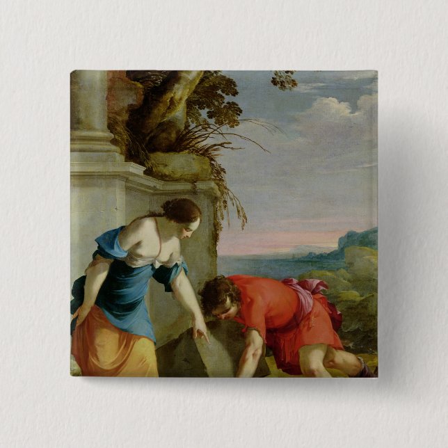 Theseus Finding his Father's Sword, 1634 15 Cm Square Badge (Front)