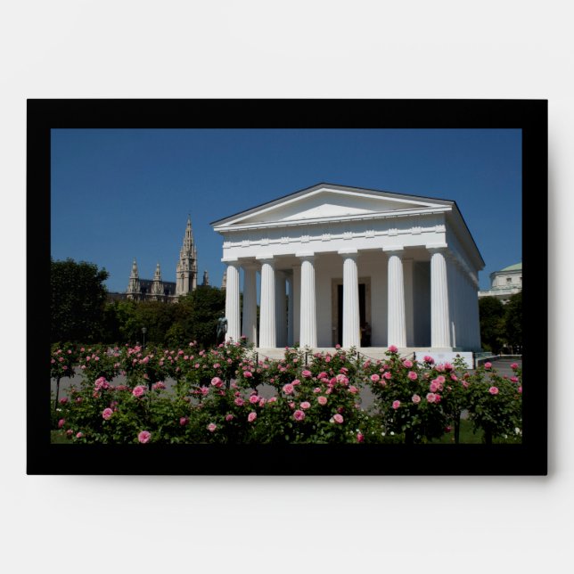Theseus Temple Vienna Austria Envelope (Front)