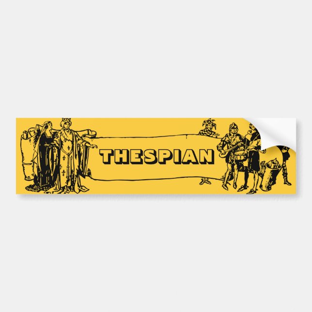 Thespian Bumper Sticker (Front)
