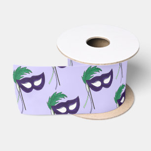 Thespian Drama Theatre Masquerade Mask Mardi Gras Satin Ribbon