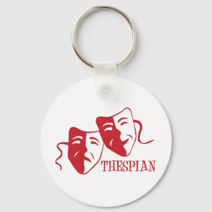thespian red key ring