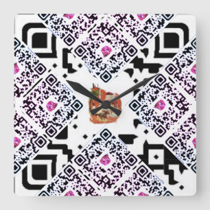 #thesurfingmermaid_Florida Square Wall Clock
