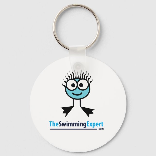 TheSwimmingExpert Swim Character Key Ring (Front)