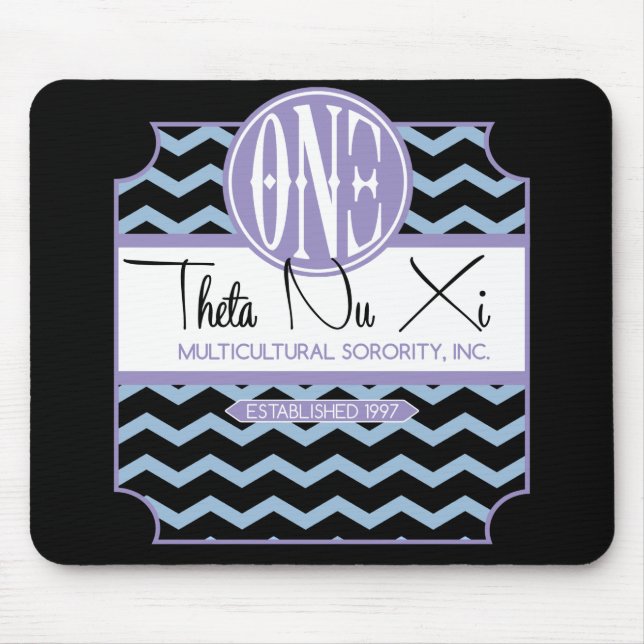 Theta Nu Xi Chevron Mousepad (Front)