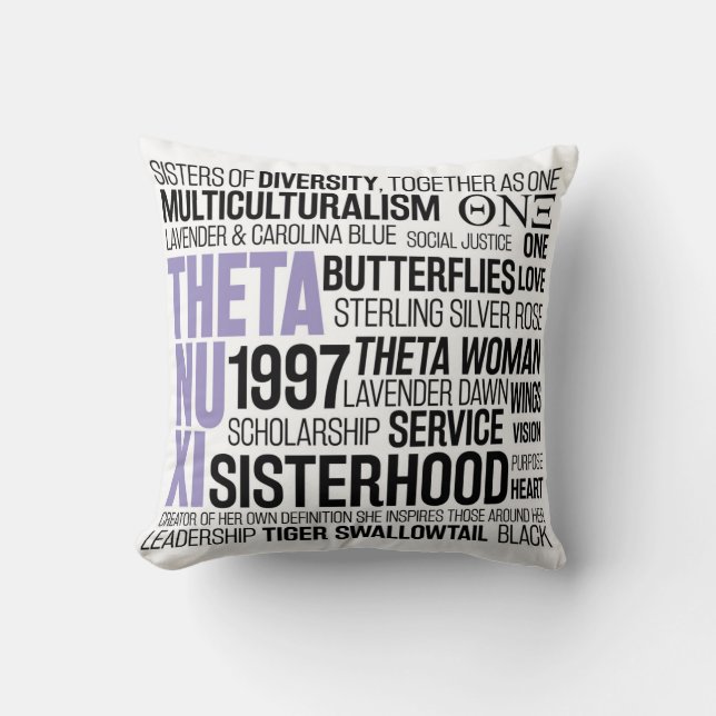 Theta Nu Xi Pillow (Front)