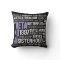 Theta Nu Xi Pillow in Black