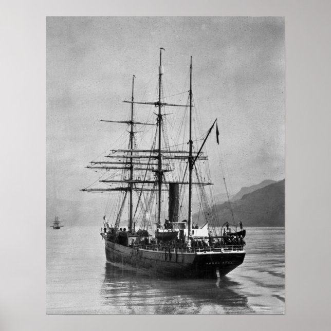 TheTerra Nova sailed by Scott Poster (Front)