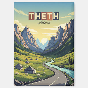 Theth Albania Travel Magnet