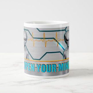 THEY ARE ALREADY HERE - OPEN YOUR MIND design coll Large Coffee Mug