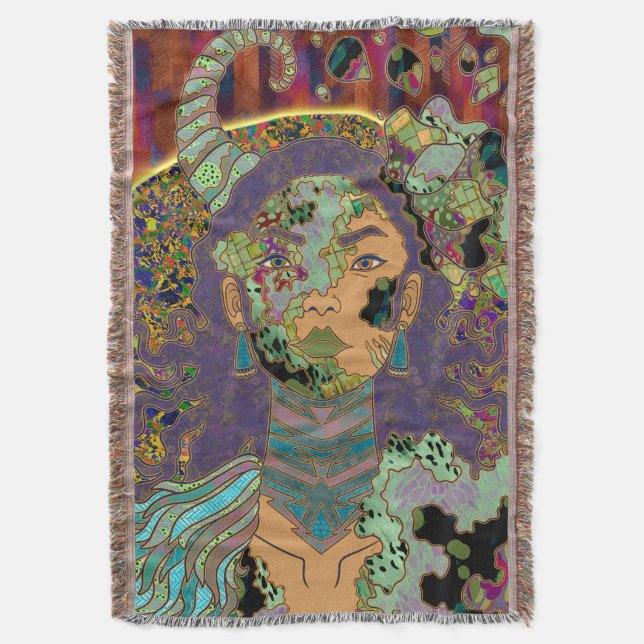 They are Calling for Me. Throw Blanket (Front Vertical)