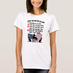 They Are Eating Pets In Springfield - Harris Walz T-Shirt