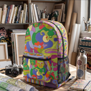 They are Here Printed Backpack