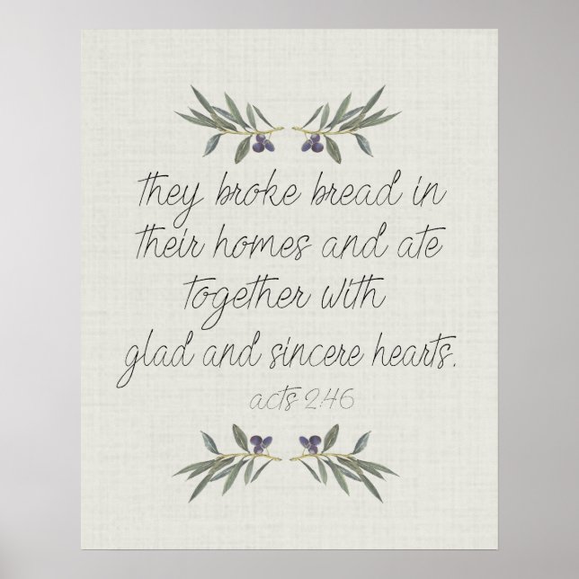 They Broke Bread Poster (Front)