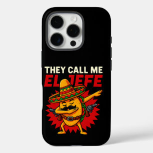 They Call Me El Jefe Taco Funny Boss Cinco De Mayo iPhone 16 Pro Case