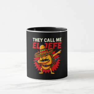 They Call Me El Jefe Taco Funny Boss Cinco De Mayo Mug