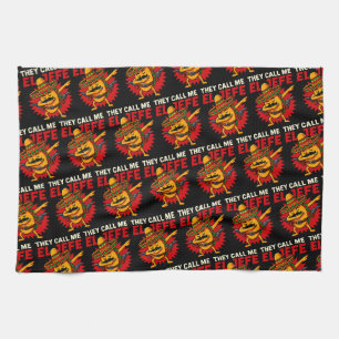 They Call Me El Jefe Taco Funny Boss Cinco De Mayo Tea Towel