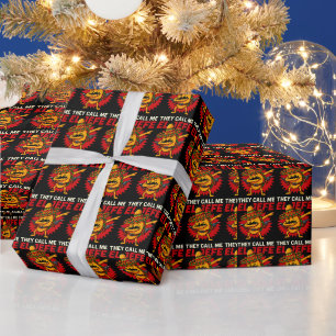 They Call Me El Jefe Taco Funny Boss Cinco De Mayo Wrapping Paper