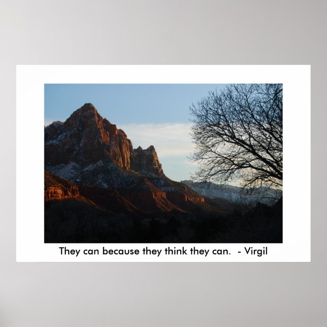 They can because they think they can poster (Front)