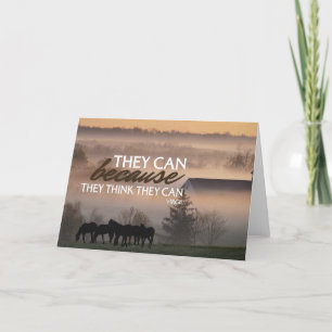 They Can Motivational Greeting Cards