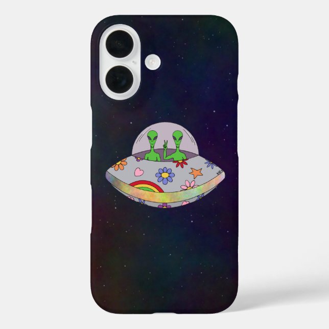They Come in Peace UFO Case-Mate iPhone Case (Back)