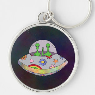 They Come in Peace UFO Key Ring