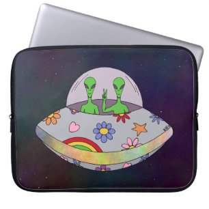 They Come in Peace UFO Laptop Sleeve