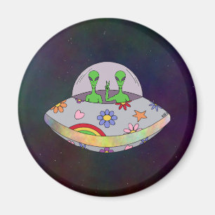 They Come in Peace UFO Magnet