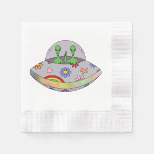 They Come in Peace UFO Napkin