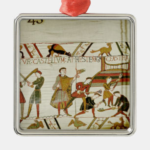 They construct the fortifications metal tree decoration