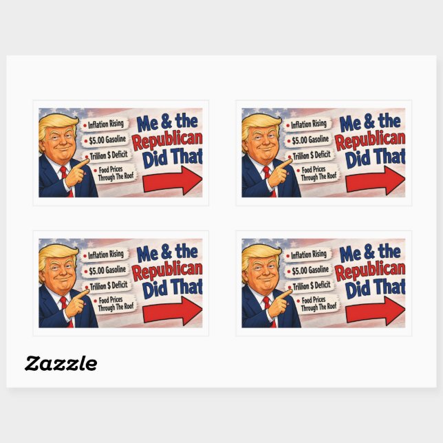 They Did That !!!  Rectangular Sticker (Sheet)