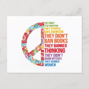 They Didn't Stop Abortion They Stopped Safe Femini Holiday Postcard