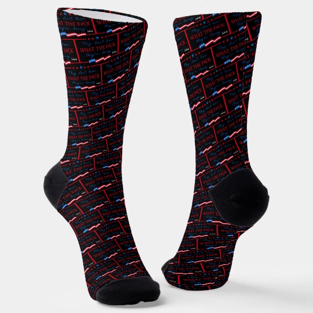 They Don't Know What They're Doing Funny Quote Socks (Angled)