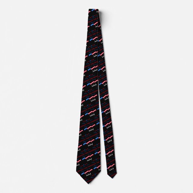 They Don't Know What They're Doing Funny Quote Tie (Front)