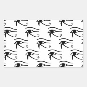 They Eye Of Horus Pattern Rectangular Sticker