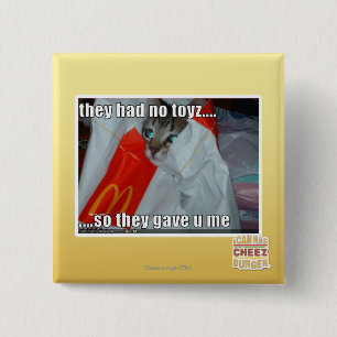 they had no toyz 15 cm square badge