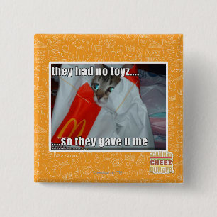 they had no toyz 15 cm square badge