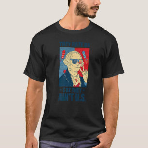 They Hate Us Cuz They Ain't Us Retro Usa 4th Of Ju T-Shirt