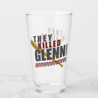 "They Killed Glenn" Walking Dead Fan Beer Glass
