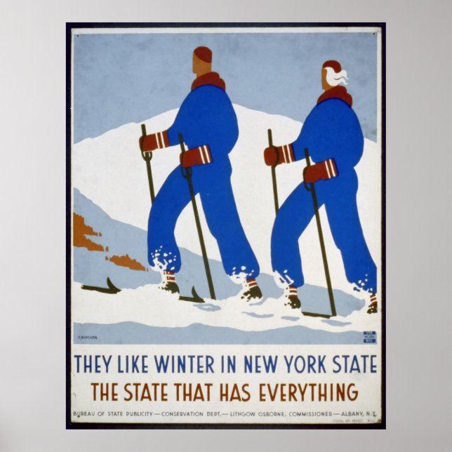 They Like Winter in New York State Poster (Front)