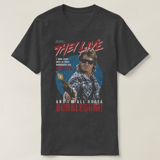 They Live John carpenter horror T-Shirt (Design Front)