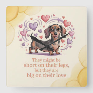 They Might Be Short On Their Legs Square Wall Clock