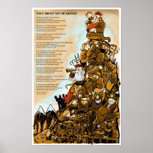 'They might not be giants' poem poster
