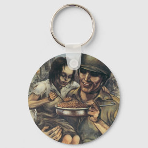 They Need Food ~ Plant More Beans Key Ring