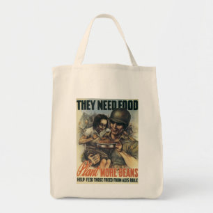 They Need Food ~ Plant More Beans Tote Bag