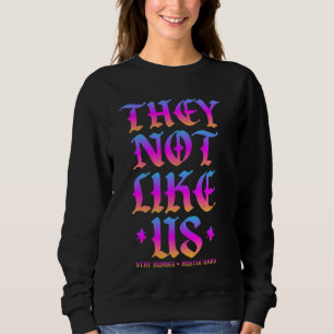 They Not Like Us - Stay Humble Hustle Hard - Ombre Sweatshirt
