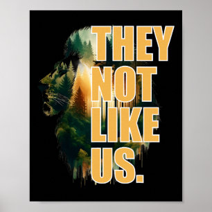 They Not Like Us Touchdown American Football Game  Poster