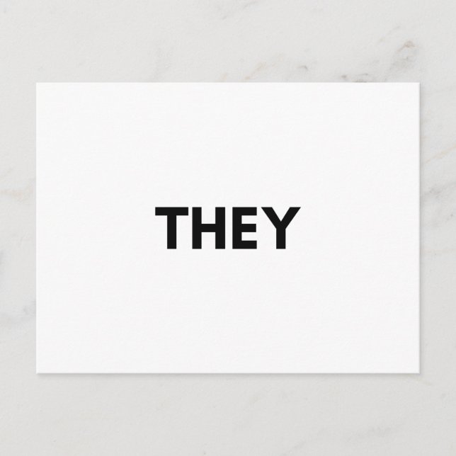 they postcard (Front)