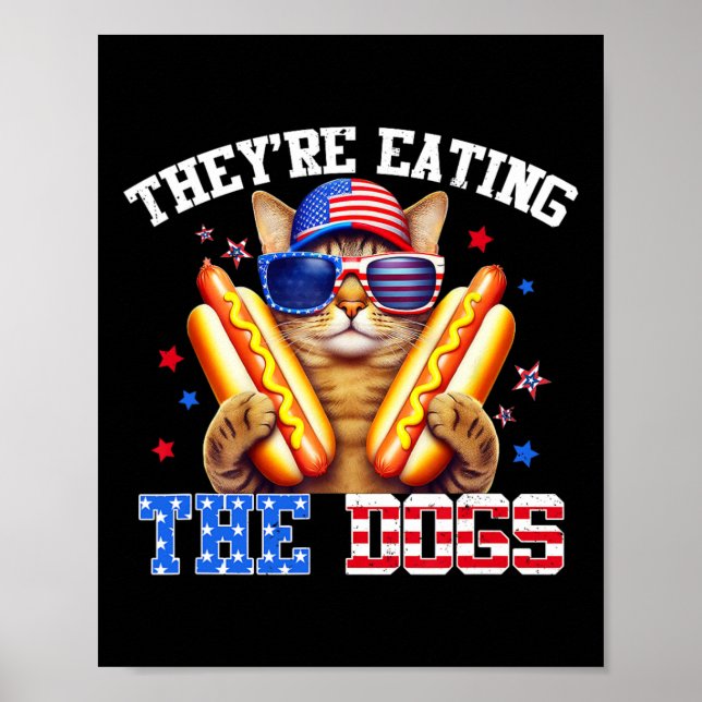 They’re Eating The Dogs And Cats Kamala Trump Deba Poster (Front)