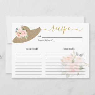 They’re Off to the Altar Bridal Shower Recipe Card